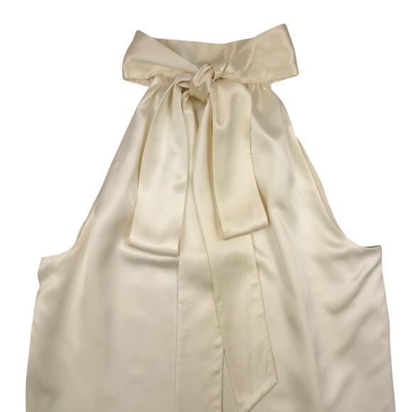 Reformation Corinth Silk Mini Dress Minimalist Bridal Ivory - Picture 7 of 14